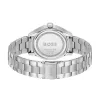 BOSS Peak Unisex Quarz Uhr 38mm Edelstahl Schwarzes Zifferblatt