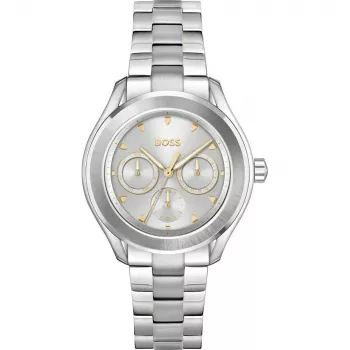 BOSS Peak Unisex Quarz Uhr 38mm Edelstahl Schwarzes Zifferblatt