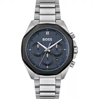 BOSS Skymaster Herren-Chronograph 1514015 43mm Edelstahl Blaues Zifferblatt