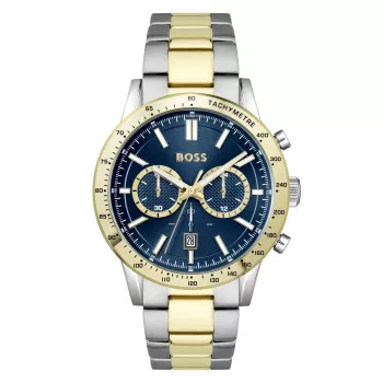BOSS Skymaster Herren Quarz-Chronograph Uhr 1514163 44mm Blaues Zifferblatt Edelstahl-Mesh