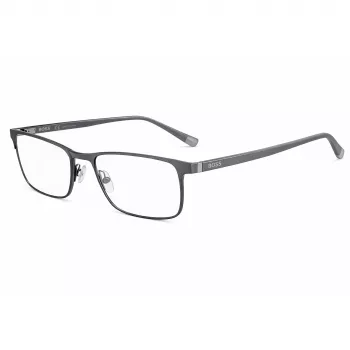 BOSS Sonnenbrille BOSS0967ITSFR Herren Quadratischer Acetatrahmen UV400 Graue Gläser 56/18/145 mm