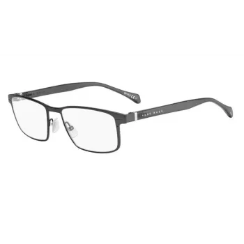 BOSS Sonnenbrille BOSS1119ITSR8 Herren Rechteckiger Acetatrahmen UV400 Graue Gläser 56/18/140 mm