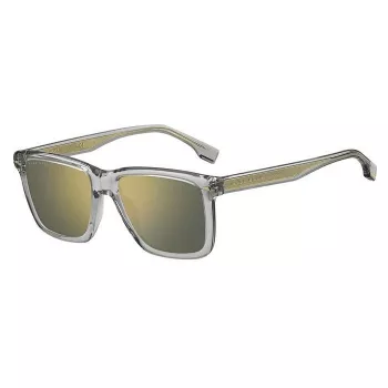 BOSS Sonnenbrille BOSS1317SKB7C Herren Quadratisch Havanna Acetat Gestell Braune Gläser UV400