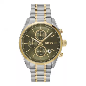 BOSS Velocity Herren Quarz-Chronograph Uhr 1514227 44mm Schwarzes Silikon