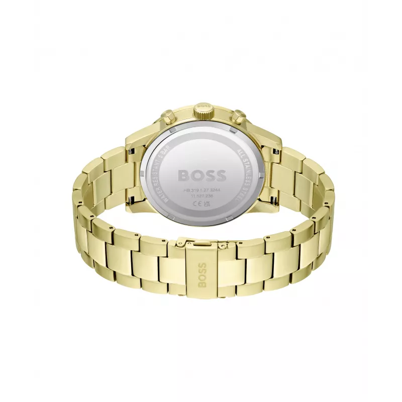 BOSS Watch Man 1513923 (46mm) - Blaues Zifferblatt, Edelstahl-Chronograph