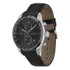 BOSS Herrenuhr 1514224 (44,5 mm) Quarz-Chronograph Blaues Zifferblatt Braunes Lederarmband