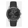 BOSS Herrenuhr 1514224 (44,5 mm) Quarz-Chronograph Blaues Zifferblatt Braunes Lederarmband