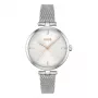 BOSS Damenuhr 1502653 Quarz Analog Uhr 32mm Edelstahl Mesh Armband Silber