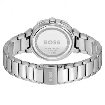 BOSS Damenuhr 1502676 Quarzuhr 37mm Edelstahl Silber/Roségold