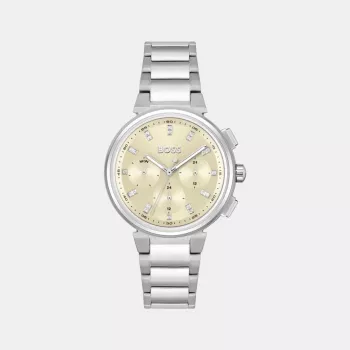 BOSS Damenuhr 1502676 Quarzuhr 37mm Edelstahl Silber/Roségold