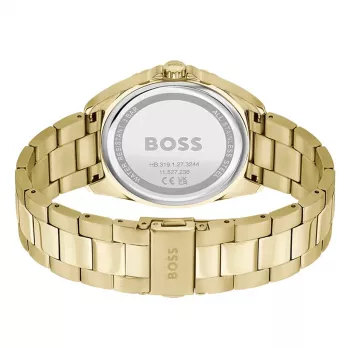 BOSS Damenuhr 1502714 Quarz Analog Uhr 38mm Edelstahl Silber