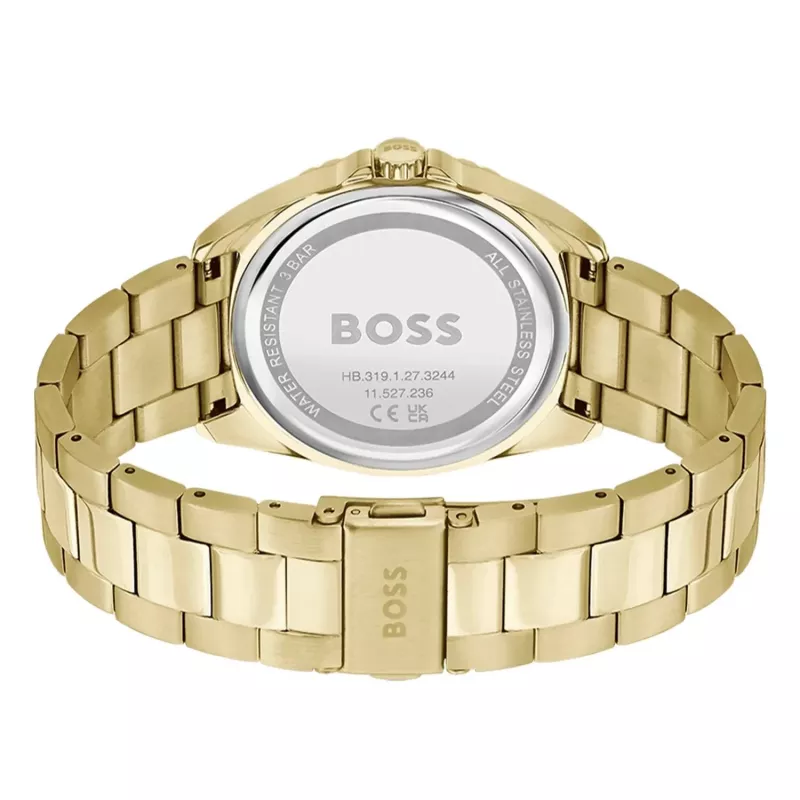 BOSS Damenuhr 1502714 Quarz Analog Uhr 38mm Edelstahl Silber