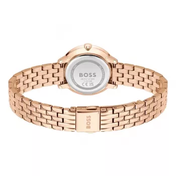 BOSS Damenuhr 1502820 Quarzuhr 28mm Edelstahl Mesh Silber