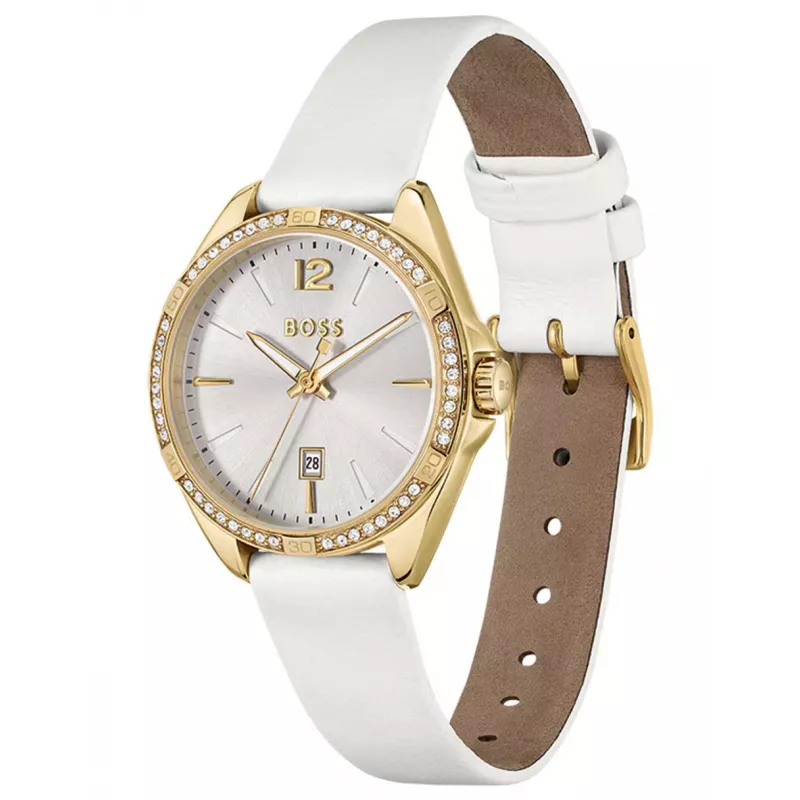 BOSS Damen Purity 1502619 Quarz Analog Uhr 39mm Silber Edelstahl Mesh