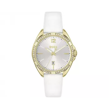 BOSS Damen Purity 1502619 Quarz Analog Uhr 39mm Silber Edelstahl Mesh