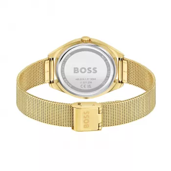 BOSS Damen Purity Quarzuhr 1502669 37mm Silber Edelstahl Mesh