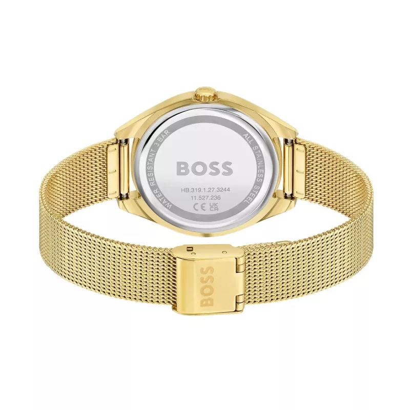BOSS Damen Purity Quarzuhr 1502669 37mm Silber Edelstahl Mesh