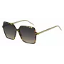 BOSS Damen-Sonnenbrille BOSS1524SHJV Square Havana Acetatrahmen Grau Verlaufsgläser 57mm