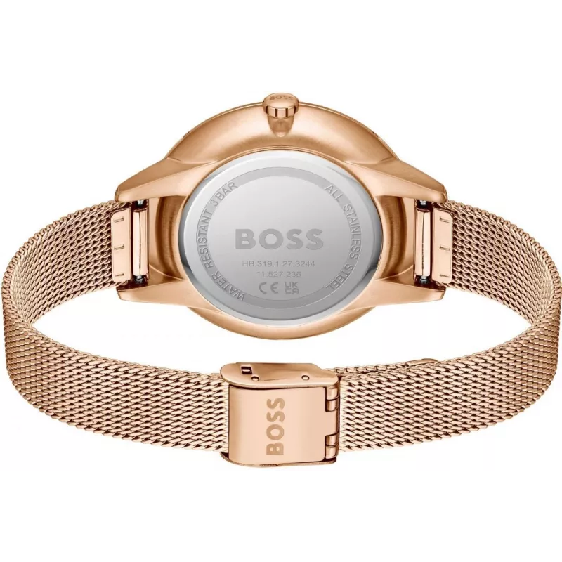 BOSS Damenuhr 1502663 40mm Silber Edelstahl Quarz Analog