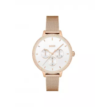 BOSS Damenuhr 1502663 40mm Silber Edelstahl Quarz Analog