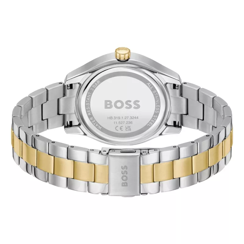 BOSS Damenuhr 1502746 38mm Silber Edelstahl Quarz