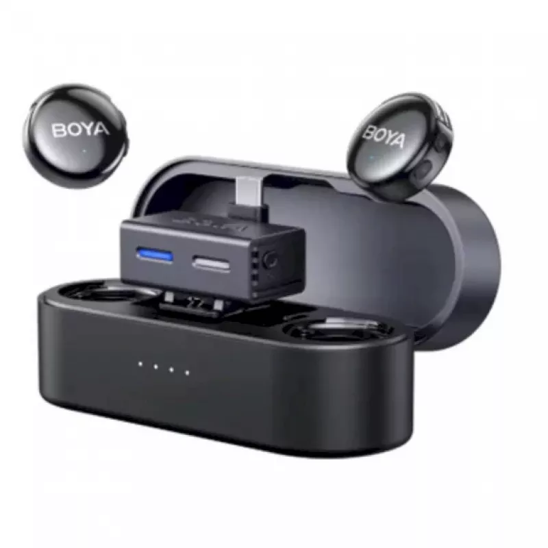 BOYA BOYALINK 3-02 Wireless Mikrofonsystem 2,4 GHz USB-C - Schwarz