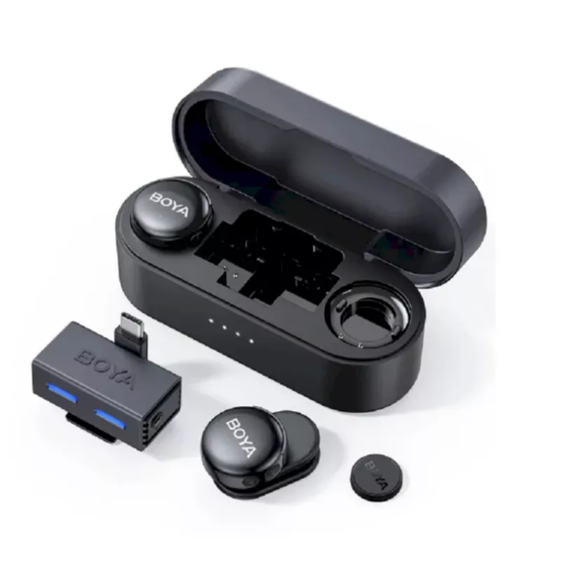 BOYA BOYALINK 3-02 Wireless Mikrofonsystem 2,4 GHz USB-C - Schwarz