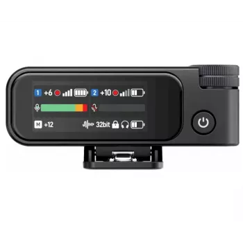 BOYA BOYAMIC 2-02 Drahtloses Mikrofonsystem 2,4 GHz, KI-gestützte Rauschunterdrückung, 2 Empfänger + 1 Sender (USB-C) Schwarz