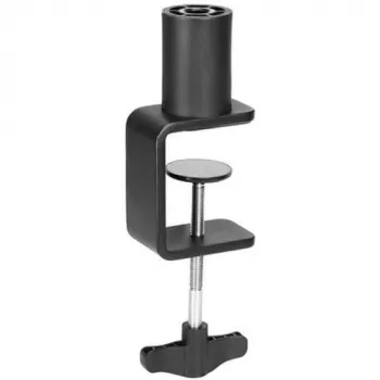 BOYA BY-BA30 Mikrofon-Galgenarm (Stahl, Schwarz) - Tischklemmenhalterung, 800 mm Reichweite, 360° Drehung, 1,1 kg Tragfähigkeit, 3/8 Zoll Gewinde mit 5/8 Zoll Adapter