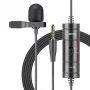 BOYA BY-M1S Omnidirektionales Lavalier-Mikrofon, 3,5-mm-Anschluss, Schwarz