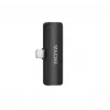 BOYA BY-V4D Drahtloses Mikrofonsystem mit 4 Sendern und 1 Lightning-Empfänger (Schwarz)