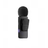 BOYA BY-V4D Drahtloses Mikrofonsystem mit 4 Sendern und 1 Lightning-Empfänger (Schwarz)