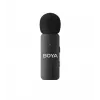BOYA BY-V4D Drahtloses Mikrofonsystem mit 4 Sendern und 1 Lightning-Empfänger (Schwarz)