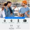 BOYA Mini 2-01 Drahtloses Mikrofonsystem 2,4 GHz mit 2 Sendern und 2 Empfängern (USB-C und Lightning) Schwarz