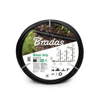 Bradas DSWWM50-SET1 Gartenschlauch-Set 50 m, 1/2 Zoll, 3-lagig PVC mit Schnellkupplungen, Spritzdüse und Wasserhahnadapter