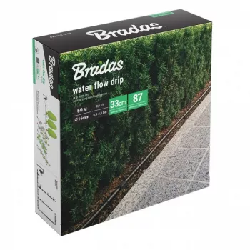 BRADAS Water Flow Tropfbewässerungsset 50m mit integrierten Tropfern