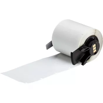 Brady M6-78-427-AW Selbstlaminierende Vinyl-Wrap-Etiketten, Weiß/Transparent, 38,1 mm x 38,1 mm, für BMP41/51/53, 250 pro Kartusche