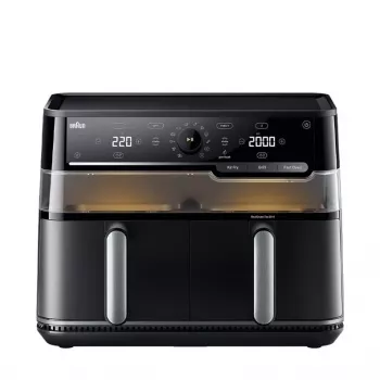 Braun Air Fryer TD5073IBK - 5,5 l Digitale Heißluftfritteuse, 1700 W, Schwarz