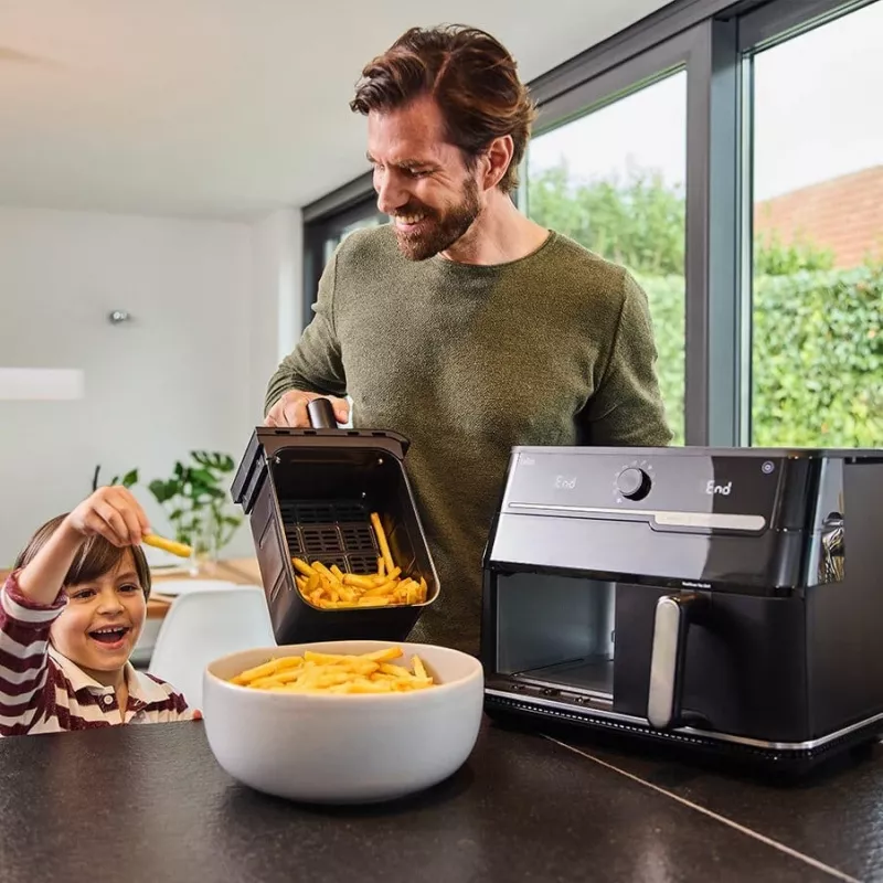 Braun Air Fryer TD5073IBK - 5,5 l Digitale Heißluftfritteuse, 1700 W, Schwarz