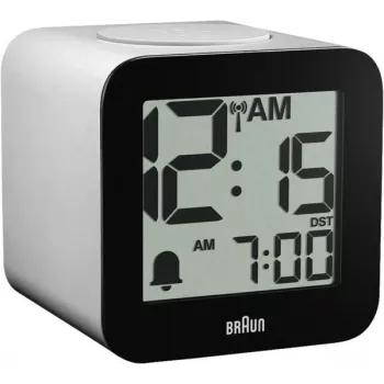 Braun BC 25 WP-DCF Weißer Funkuhrwecker mit Sprachausgabe (60076)