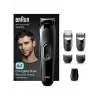 Braun MGK 3420 All-in-One Multi-Grooming Trimmer 6-in-1 Kit für Gesicht, Haare, Nase & Ohren