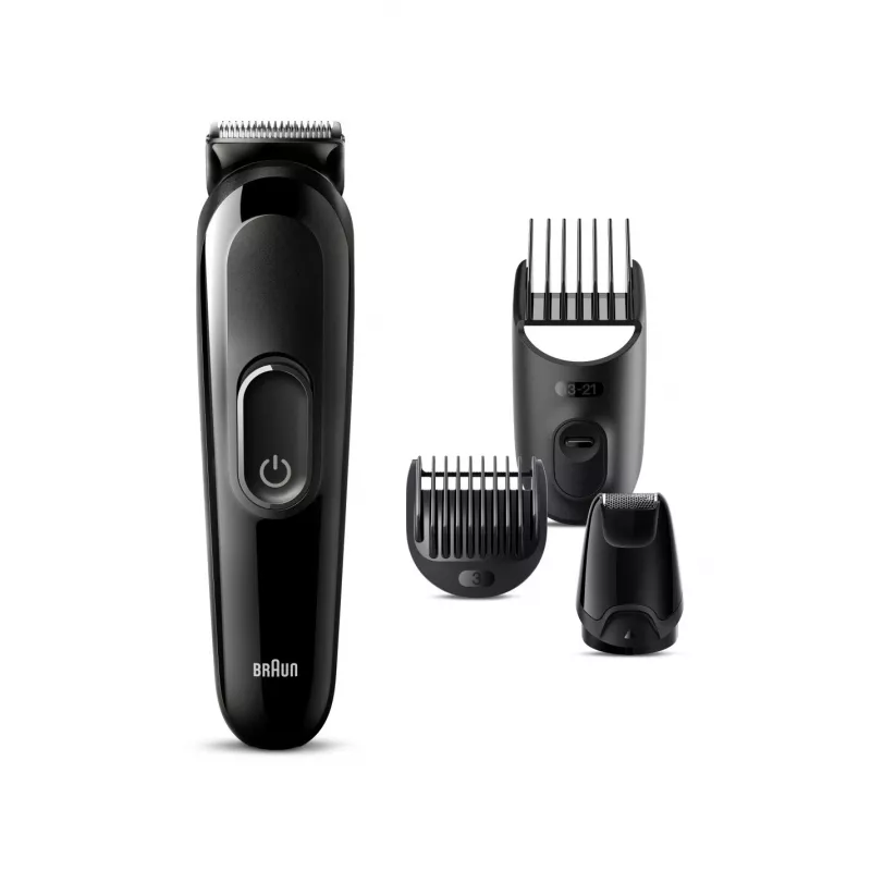 Braun MGK 3420 All-in-One Multi-Grooming Trimmer 6-in-1 Kit für Gesicht, Haare, Nase & Ohren