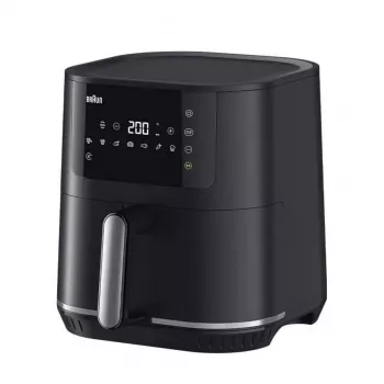 Braun MultiFry 5 HF 5034I Heißluftfritteuse, 6 L, Schwarz, Digitaler Touchscreen