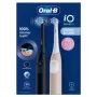 Braun Oral-B iO Series 2 Elektrische Zahnbürste Night Black/Calm Pink mit zweitem Griff