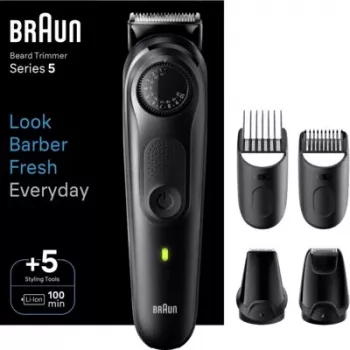 Braun Series 5 BT5441 Bartschneider mit 40 Längeneinstellungen und 100 Min. Akkulaufzeit