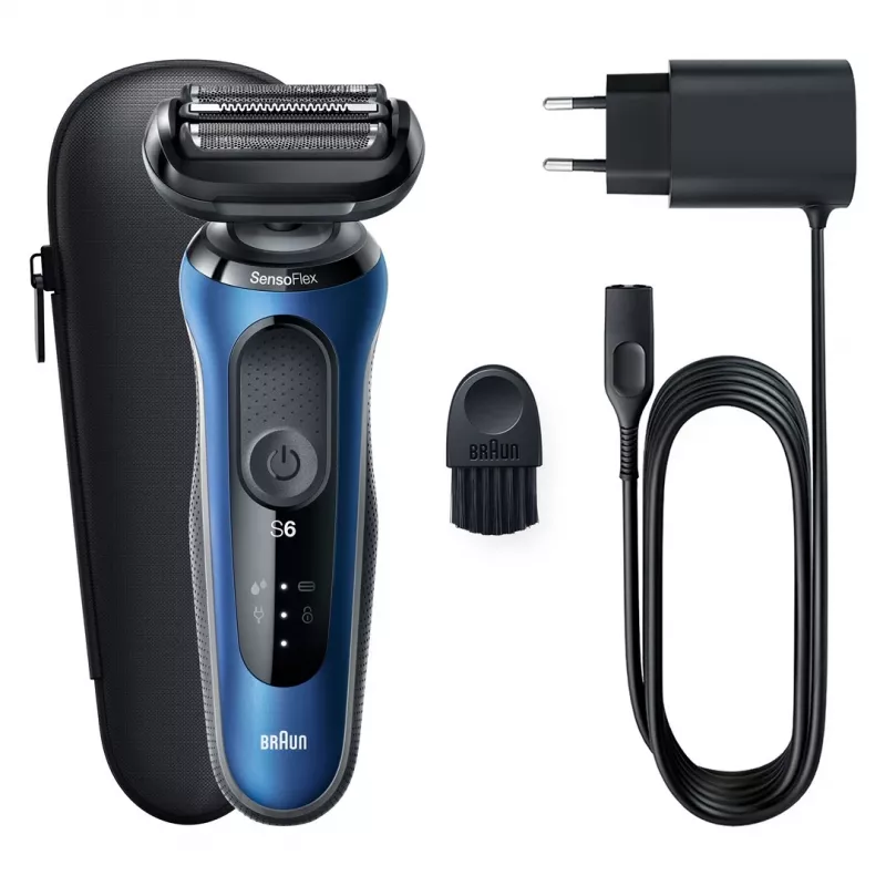 Braun Series 61 - B1000s Elektrorasierer Nass & Trocken Blau