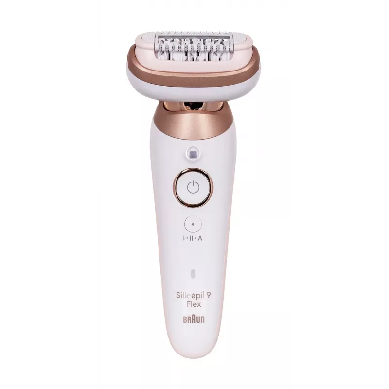 Braun Silk-épil 9 3D SES9-481 Nass- & Trocken-Epilierer kabellos mit 40 Pinzetten, SensoSmart, Smartlight, Trimmer, Weiß/Roségold