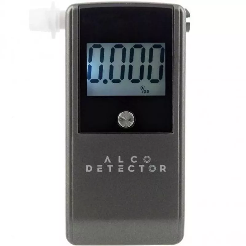 Alkoholtester Alcodetector EC5 - Digitaler Alkoholtester mit LCD-Display, Schwarz