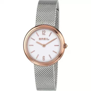 BREIL TW1777 Damen-Quarzuhr 35mm Silber Edelstahl-Mesh-Armband