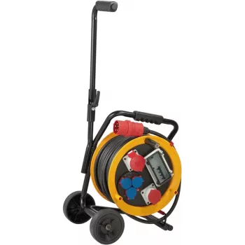 Brennenstuhl 1319200010 Kabeltrommel 230-400 V 25m H07RN-F 5G2.5 mit 5 Steckdosen IP44